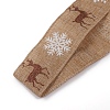 Christmas Burlap Ribbon SRIB-WH0006-15D-2