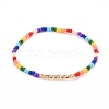 Glass Seed Beads Stretch Bracelets BJEW-JB06294-5