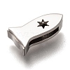 Tarnish Resistant 304 Stainless Steel Slide Charms STAS-P270-07P-2