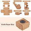 Foldable Creative Kraft Paper Box CON-WH0077-16B-5