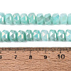 Electroplate Crackle Imitation Jade Glass Beads Strands EGLA-Q135-01A-C04-4
