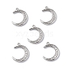 Brass Micro Pave Clear Cubic Zirconia Charms KK-E068-VF273-4