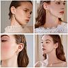 Stainless Steel Triple Line Claw Stud Earrings for Women JE1104A-7