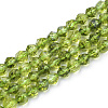 Synthetic Peridot Beads Strands G-S149-35-6mm-1