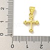 Rack Plating Brass Micro Pave Cubic Zirconia Charms KK-C074-30G-02-3