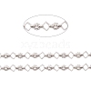 304 Stainless Steel Rhombus & Sun Link Chains CHS-F017-11P-1