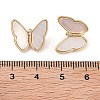 Brass Micro Pave Cubic Zirconia Shank Buttons KK-B102-20G-3