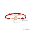 Rose Gold Stainless Steel Shell & Moissanite Roman Scale Time Link Bracelets XF5917-1