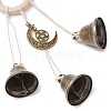 Iron Bell Pendant Decoration HJEW-JM02484-4