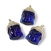 Medium Blue Glass Pendants KK-I639-01GLG-3