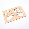 Wood Cutouts Ornaments WOOD-WH0107-18-2