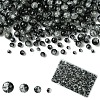 400Pcs 4 Styles Spray Painted Crackle Glass Beads CCG-YW0001-20I-1