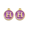 Golden Plated Alloy Enamel Charms LS-ENAM-Q437-12H-1