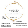 304 Stainless Steel Pave Clear Cubic Zirconia Pendant Necklaces for Women UD0766-1-2