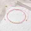 Adjustable Natural Rose Quartz & Seed Braided Bead Bracelets BJEW-JB10181-05-2