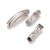 Tarnish Resistant Column 304 Stainless Steel Magnetic Necklace Clasps STAS-O035-10B-2