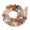 Natural Grey Agate Beads Strands G-N342-64-2