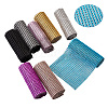 Plastic 24 Rows Rhinestone Mesh Wrap Roll AJEW-TA0001-09-14