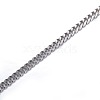 Tarnish Resistant 304 Stainless Steel Curb Chains CHS-P002-08P-0.6MM-1