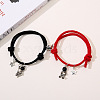 2Pcs Magnetic Spaceman Alloy & Plastic Charm Bracelets FS-WG3FC4A-04-1