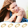 Unicraftale 8Pcs Brass Spring Gate Rings FIND-UN0003-20G-6