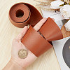 2M Flat Double Face Lychee Pattern Imitation Leather Band LC-WH0010-01C-04-3