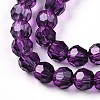 Baking Paint Transparent Glass Beads Strands DGLA-A035-T6mm-A09-4