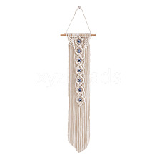 Cotton Cord Macrame Woven Tassel Wall Hanging PW23060700090