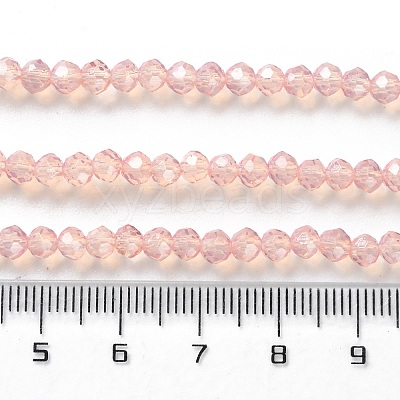 Baking Paint Transparent Glass Beads Strands DGLA-A034-J4MM-D04-1