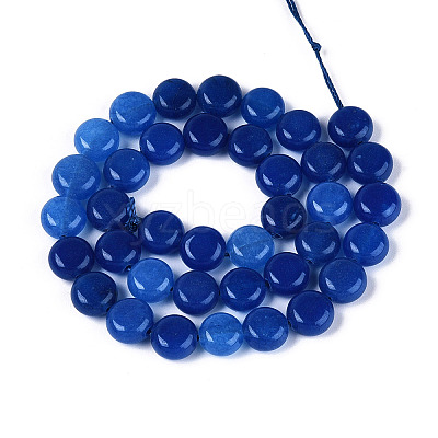 Dyed Natural White Jade Beads Strands G-T143-16I-1