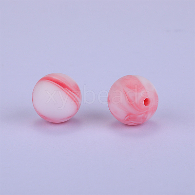 Round Silicone Focal Beads SI-JX0046A-61-1