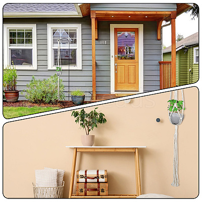 Cotton Macrame Plant Hangers AJEW-WH20072-57A-1