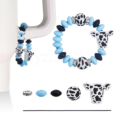 DIY Cattle Silicone Wine Glass Charm Decoration Making Kit DIY-SC0025-43-1