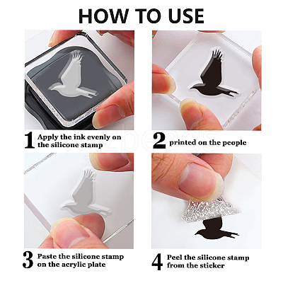 PVC Plastic Clear Stamps DIY-WH0618-0240-1