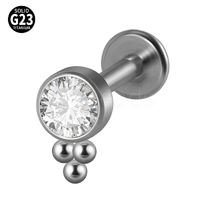 G23 Titanium Threadless Labrets WG33C7B-31-1