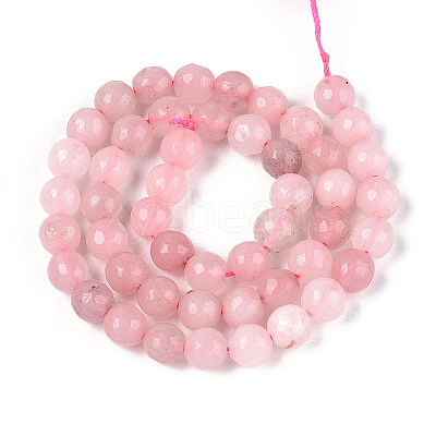 Dyed Natural White Jade Beads Strands G-T139-8mm-60-12-1
