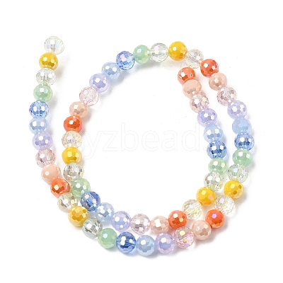Electroplate Glass Beads Strands EGLA-D300-06-6mm-26-1