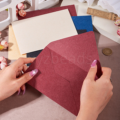 20Pcs 5 Colors Paper Envelopes AJEW-TA0002-22-1
