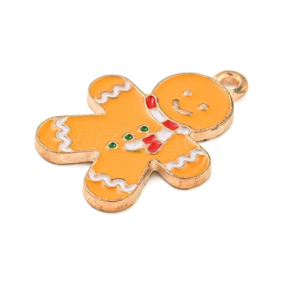 Christmas Theme Alloy Enamel Pendants ENAM-M221-01KCG-08-1
