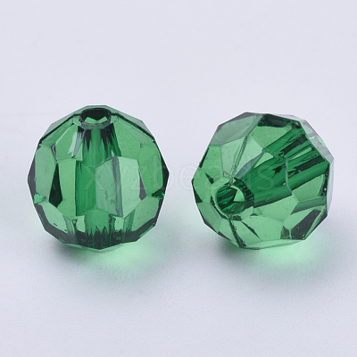 Transparent Acrylic Beads X-TACR-Q257-8mm-V17-1