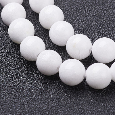 Natural Mashan Jade Round Beads Strands X-G-D263-6mm-XS01-1