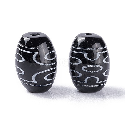 Tibetan Style dZi Beads TDZI-Z001-09-1