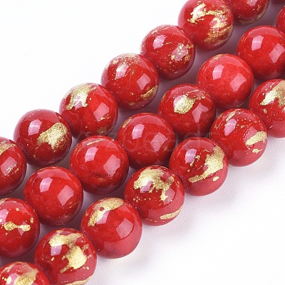 Natural Mashan Jade Beads Strands G-F670-A14-8mm-1