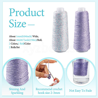 2 Rolls 2 Colors Cotton Cord OCOR-TA0003-47E-1