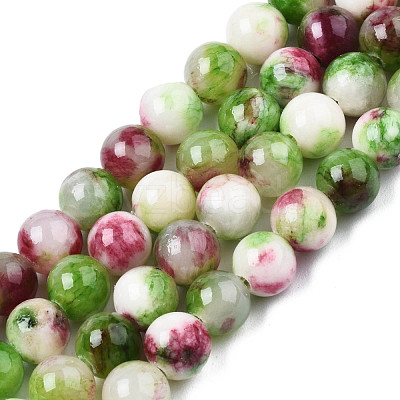 Natural Dyed Persian Jade Gemstone Bead Strands G-R271-6mm-XP03-1