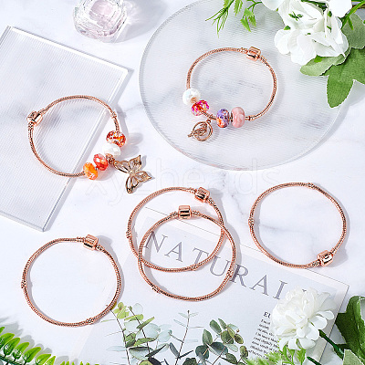 6Pcs Brass European Style Bracelet Making PPJ-SC0001-01A-1