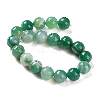 Natural Striped Agate/Banded Agate Beads Strands G-Z060-A01-C01-1
