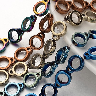 Electroplate Non-magnetic Synthetic Hematite Bead Strands G-F300-50-1
