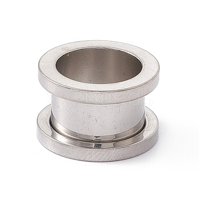Non-Tarnish 304 Stainless Steel Ear Plugs Gauges EJEW-G317-01J-P-1
