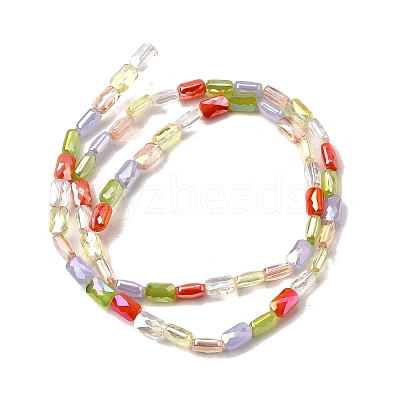 Electroplate Glass Beads Strands EGLA-D300-05-05-1